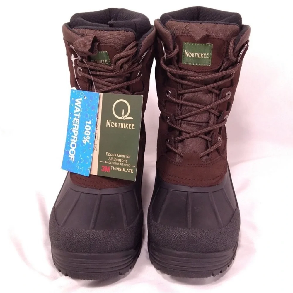 Men's NORTHHIKEE Waterproof Brown and Black Boots
